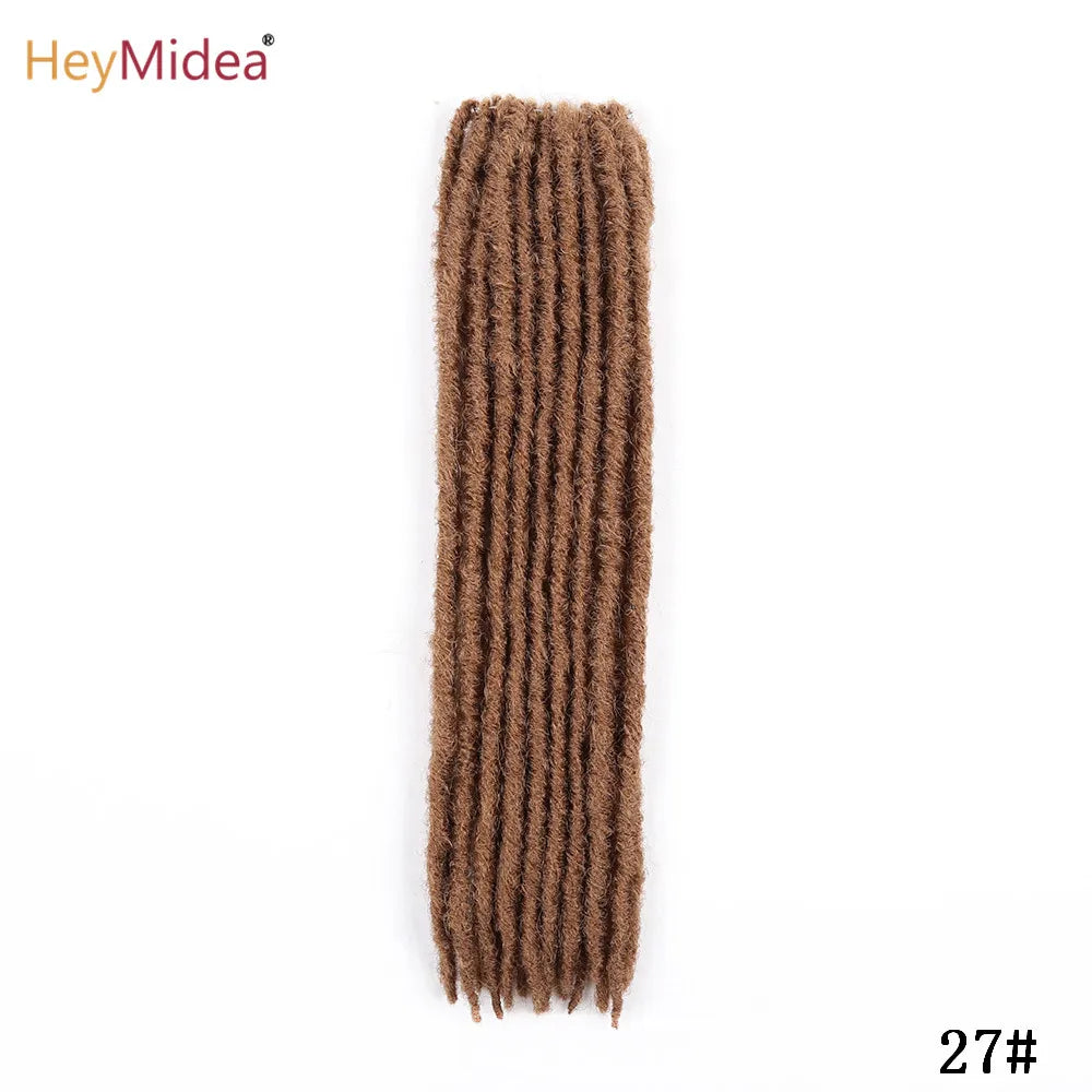 18inch Straight  Crochet Twist Hair Braids Synthetic Hair Extensions  Kanekalon Fiber Braiding For Black Women Hair HeyMide