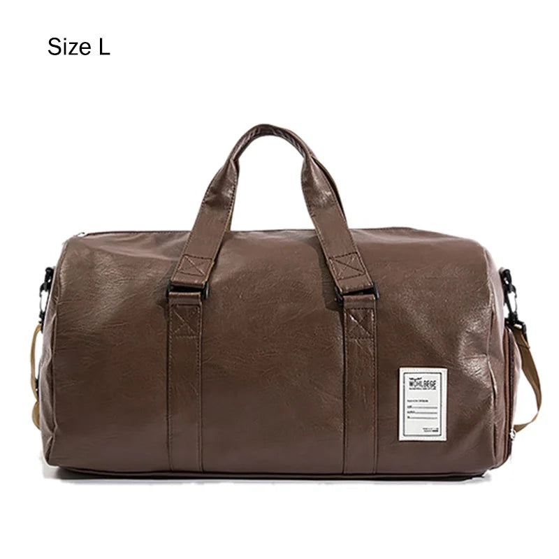 Leather Gym Bags Fitness Training Sports Bag For Men Women Sac De Sport Gymtas Travel Luggage Traveling Outdoor Yoga Bag XA627A