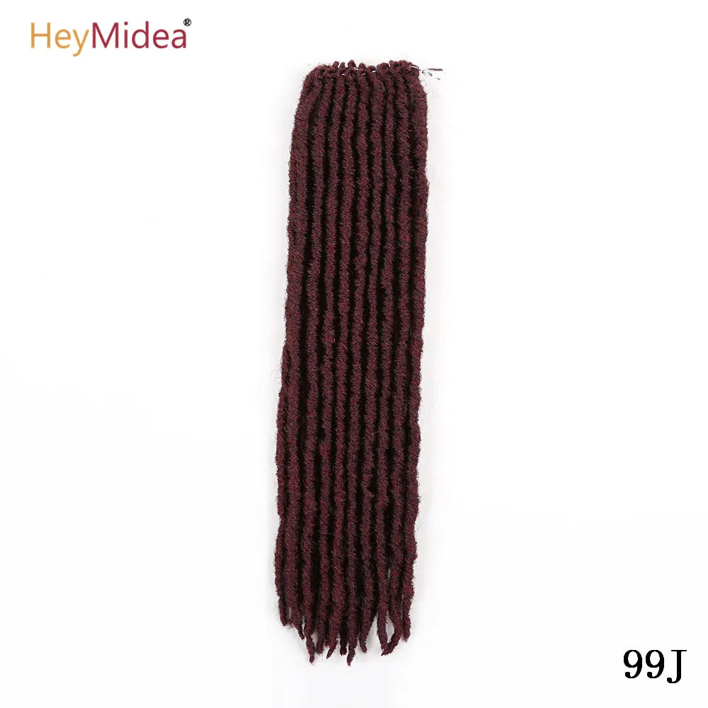 18inch Straight  Crochet Twist Hair Braids Synthetic Hair Extensions  Kanekalon Fiber Braiding For Black Women Hair HeyMide