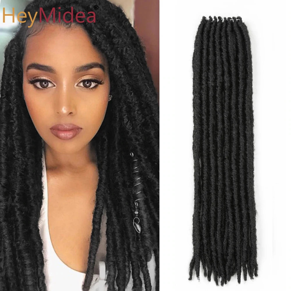 18inch Straight  Crochet Twist Hair Braids Synthetic Hair Extensions  Kanekalon Fiber Braiding For Black Women Hair HeyMide