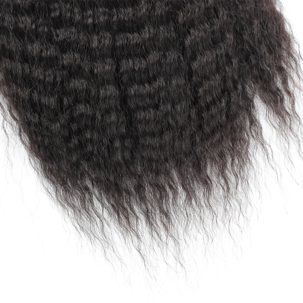 Fake Synthetic Drawstring Ponytail Elastic Hair Extension For Women Kinky Curly Ponytail Synthetic Hair High Puff Afro Hairpiece