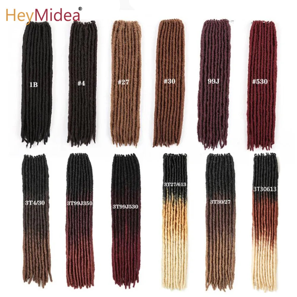 18inch Straight  Crochet Twist Hair Braids Synthetic Hair Extensions  Kanekalon Fiber Braiding For Black Women Hair HeyMide