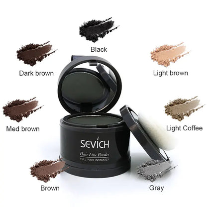 Sevich Hairline Powder 4g Hairline Shadow Powder Makeup Hair Concealer Natural Cover Unisex Hair Loss Product