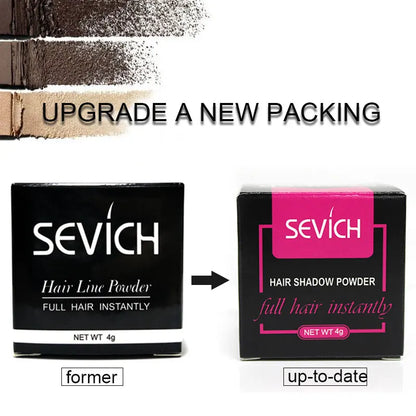 Sevich Hairline Powder 4g Hairline Shadow Powder Makeup Hair Concealer Natural Cover Unisex Hair Loss Product