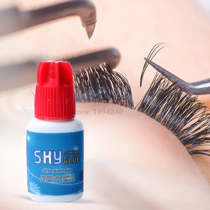 0.5s dry time Most Powerful Fastest Korea Sky Glue RA01 for Eyelash Extensions MSDS Adhesive 5ml Red Cap