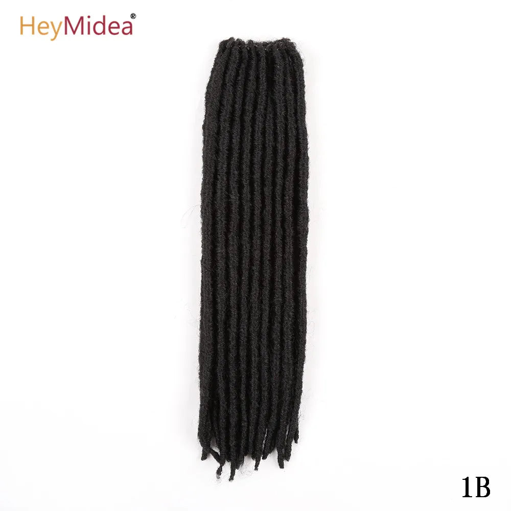 18inch Straight  Crochet Twist Hair Braids Synthetic Hair Extensions  Kanekalon Fiber Braiding For Black Women Hair HeyMide