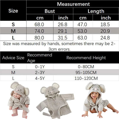 2024 Baby Boy Hooded Bathrobe – Unisex Ultra Absorbent Microfiber Towel Robe for Toddlers