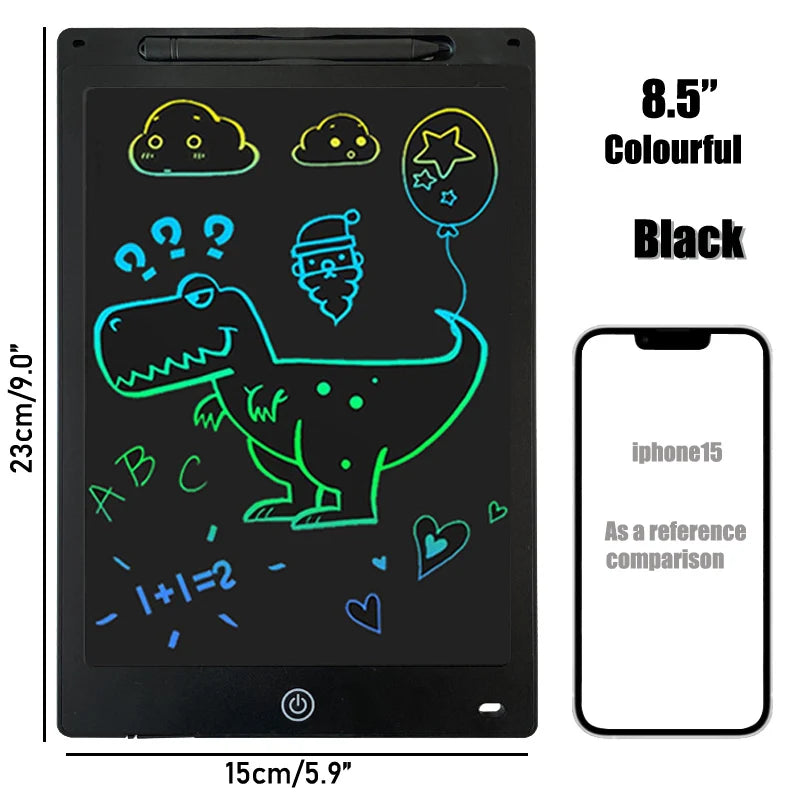 16/12 Inch LCD Drawing Tablet – Colorful Writing Pad for Kids – Doodle Board for 3-8 Year Old Boys & Girls – Creative Toddler Toys