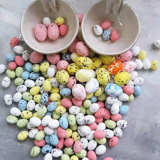 20/50pcs Easter Eggs Multi Size Colorful Foam Eggs For Easter DIY Wreath Decoration Kids Gifts Easter Home Party Favor Supplies