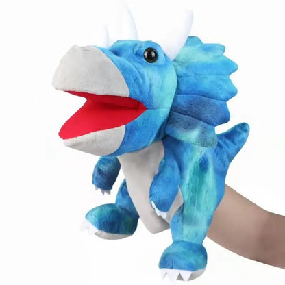 Stuffed Plush Dinosaur Hand Puppet – Kawaii Tyrannosaurus Rex Storytelling Toy for Kids, Educational Baby Gift