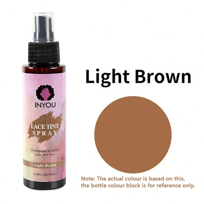 Lace Tint Spray for Wigs,Waterproof Lace Tint Melting Mousse Spray Concealer for Lace Closure front Wigs Toupees Edge Control La