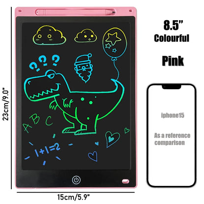 16/12 Inch LCD Drawing Tablet – Colorful Writing Pad for Kids – Doodle Board for 3-8 Year Old Boys & Girls – Creative Toddler Toys