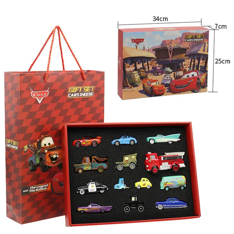 Disney Pixar Cars 3 Diecast Lightning McQueen, Mater & Jackson Storm Toy Car Model Set – 1:55 Scale Champion Cars – Perfect Boy Birthday Gift