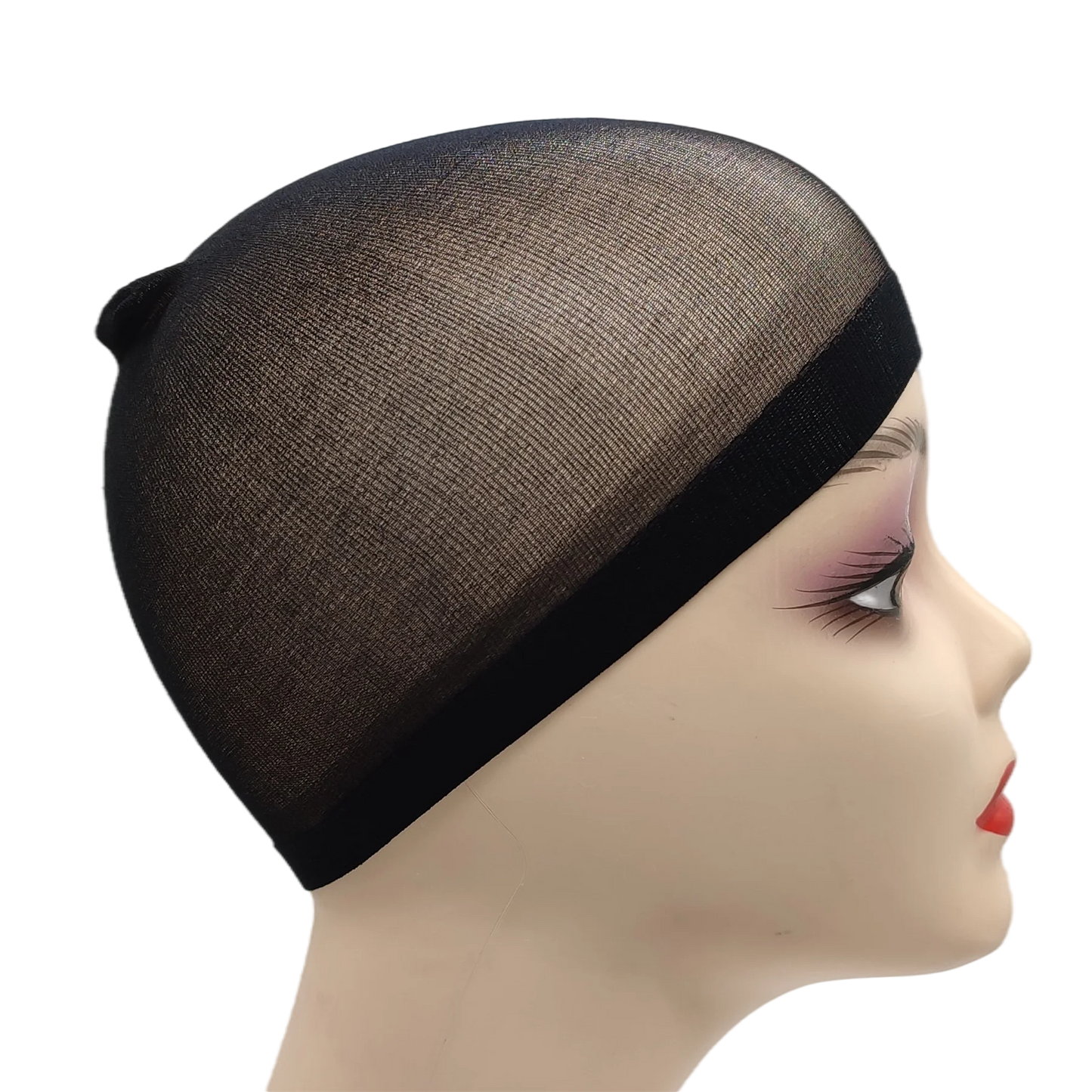 2pcs/Bag Top Stocking Wig Cap Hair Net For Weave Hair Wig Nets Black Brown Stretch Mesh Wig Cap For Making Wigs