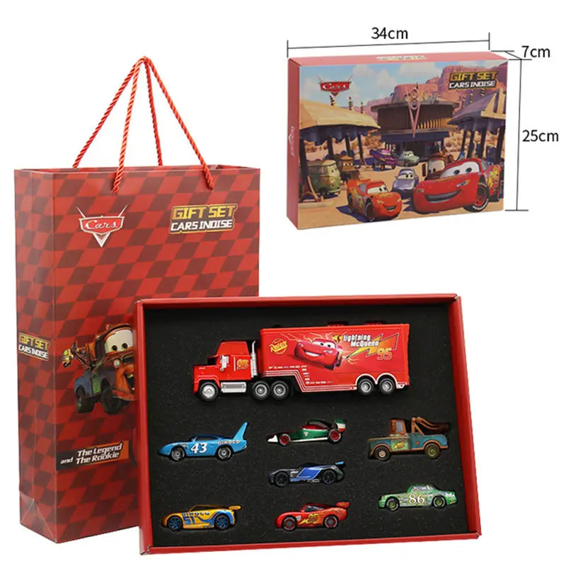 Disney Pixar Cars 3 Diecast Lightning McQueen, Mater & Jackson Storm Toy Car Model Set – 1:55 Scale Champion Cars – Perfect Boy Birthday Gift