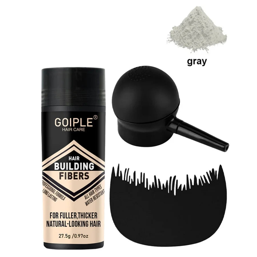 GOIPLE Fiber Hold Spray Instant Hair Volumizing Product Hair Building Fibers Powder Hairstyle Thickening Spray for Men and Women