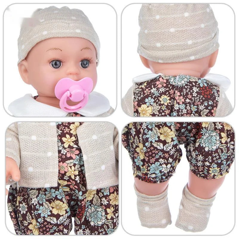 12in/30cm Reborn Baby Doll – Soft Silicone Baby Doll for Kids, Educational Simulation Doll, Perfect Gift for Birthday & Christmas