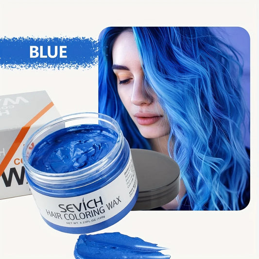 SEVICH 120g Hair Colour Wax Easy To Wash DIY Hairs Dyed Mud Dye for Eyebrow Beards Coloring Styling Temporary Hair Colour Cream