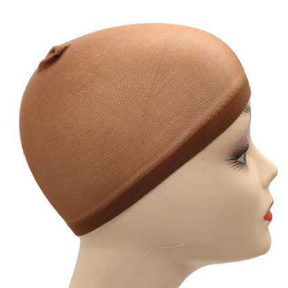 2pcs/Bag Top Stocking Wig Cap Hair Net For Weave Hair Wig Nets Black Brown Stretch Mesh Wig Cap For Making Wigs