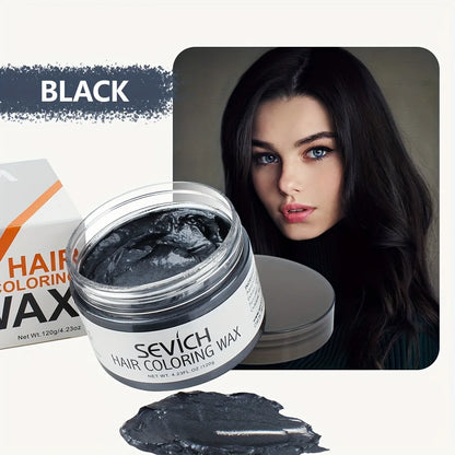 SEVICH 120g Hair Colour Wax Easy To Wash DIY Hairs Dyed Mud Dye for Eyebrow Beards Coloring Styling Temporary Hair Colour Cream