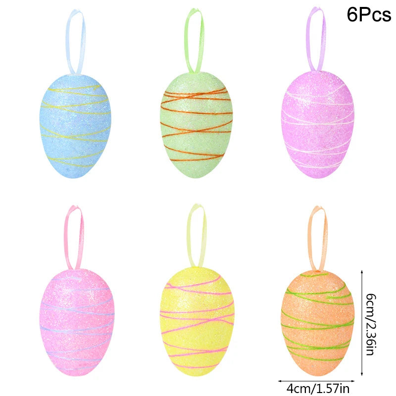 62cm Easter Birch Tree Led Light Decoration For Home Easter Egg Hanging Ornaments 2025 Happy Easter Party Decor Kids Gift Favors