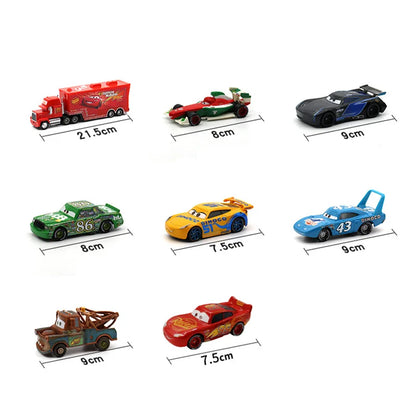 Disney Pixar Cars 3 Diecast Lightning McQueen, Mater & Jackson Storm Toy Car Model Set – 1:55 Scale Champion Cars – Perfect Boy Birthday Gift