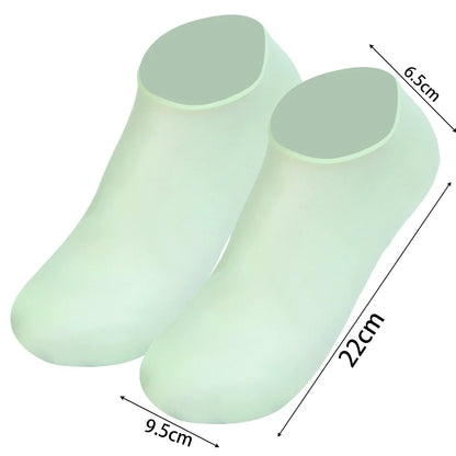 Silicone Moisturizing Socks Reusable Anti Cracking Moisturizing Elastic Socks Foot Mask Cracked Dead Skin Remove Pedicure Tools