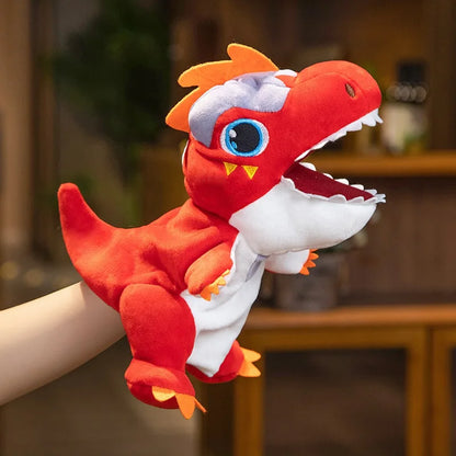 Stuffed Plush Dinosaur Hand Puppet – Kawaii Tyrannosaurus Rex Storytelling Toy for Kids, Educational Baby Gift