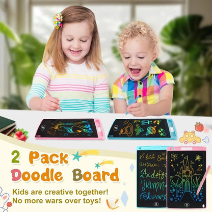 16/12 Inch LCD Drawing Tablet – Colorful Writing Pad for Kids – Doodle Board for 3-8 Year Old Boys & Girls – Creative Toddler Toys