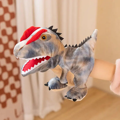 Stuffed Plush Dinosaur Hand Puppet – Kawaii Tyrannosaurus Rex Storytelling Toy for Kids, Educational Baby Gift