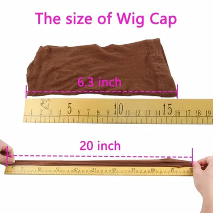 2 Pieces/ Cheap Hair New Stocking Cap For Wigs Net For Wigs Bald Cap Nylon Stocking Wig Cap Stretchy