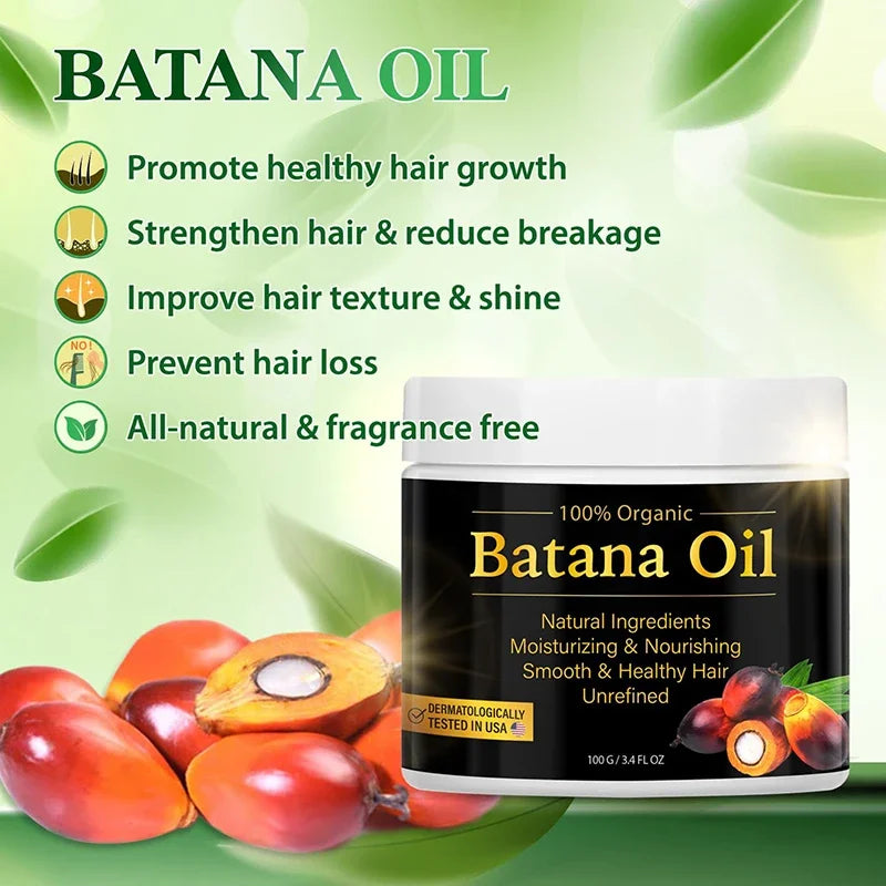 100% Raw Batana Oil for Hair Growth Organic Batana Oil  Moisturize And Repair Hair Eliminates Split Ends for Men & Women