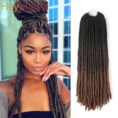 18inch Straight  Crochet Twist Hair Braids Synthetic Hair Extensions  Kanekalon Fiber Braiding For Black Women Hair HeyMide