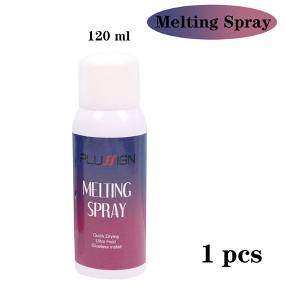 120Ml Lace Melting Spray Seamless Finish Glue Spray Wig Melting Spray & Hair Adhesive For Lace Wigs Strong Invisible Lace Glue