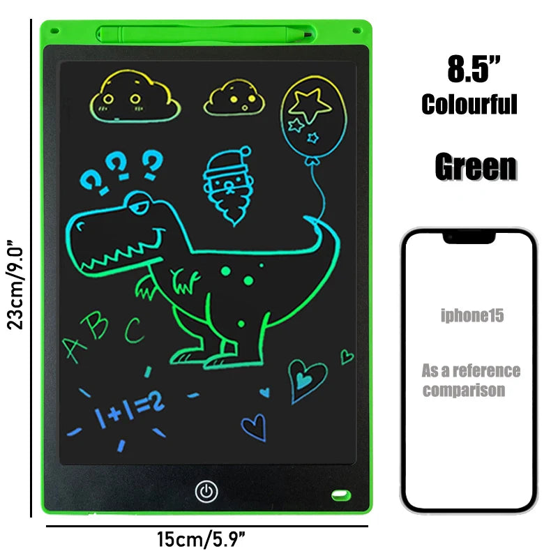 16/12 Inch LCD Drawing Tablet – Colorful Writing Pad for Kids – Doodle Board for 3-8 Year Old Boys & Girls – Creative Toddler Toys