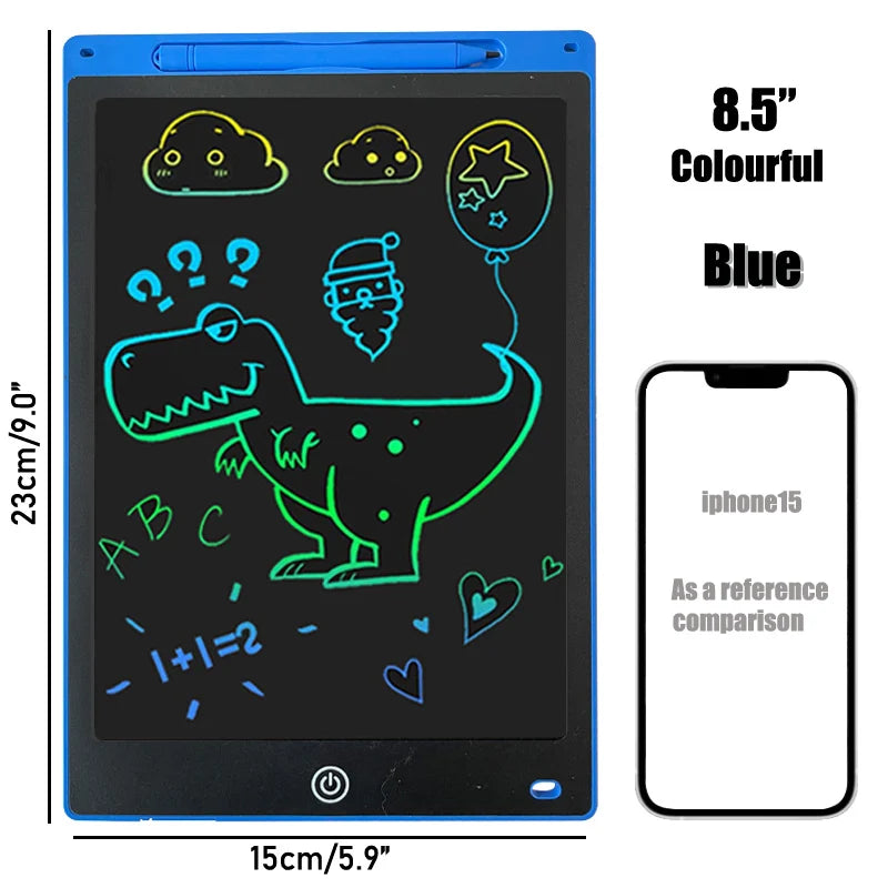 16/12 Inch LCD Drawing Tablet – Colorful Writing Pad for Kids – Doodle Board for 3-8 Year Old Boys & Girls – Creative Toddler Toys