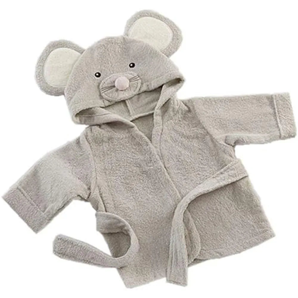 2024 Baby Boy Hooded Bathrobe – Unisex Ultra Absorbent Microfiber Towel Robe for Toddlers