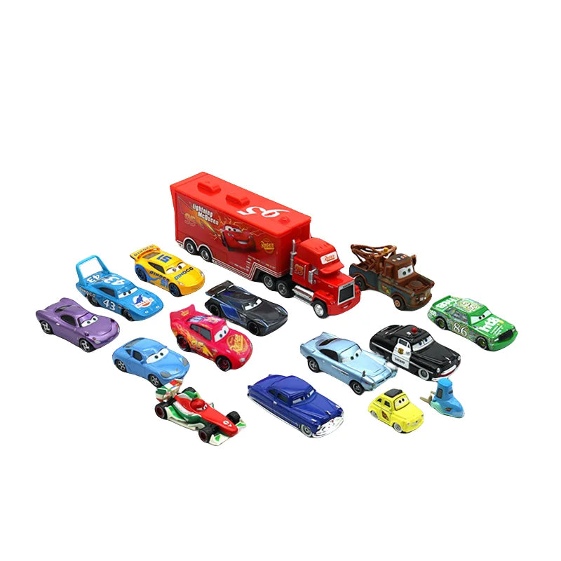 Disney Pixar Cars 3 Diecast Lightning McQueen, Mater & Jackson Storm Toy Car Model Set – 1:55 Scale Champion Cars – Perfect Boy Birthday Gift