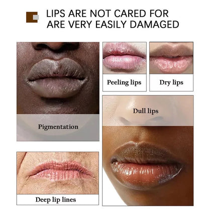 Magic Lip Lighten Scrub Dark Black Pink Lip Balm Brighten Anti-Crack Removal Exfoliation Pigmentation Fade Dull Moisturizing