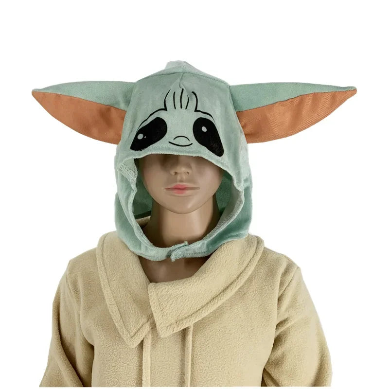 Halloween Star Wars Mandalorian Yoda Baby Costume Set – Perfect for Children’s Cosplay, Birthday Party, and Carnival (3-10 Years)