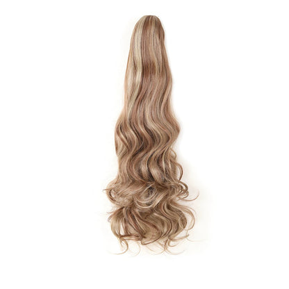 Claw Clip in Ponytail Extension Synthetic Hairpiece Curly Wavy Hair Extension 18&24 inch Long Ponytail Hairpieces for Women Girl