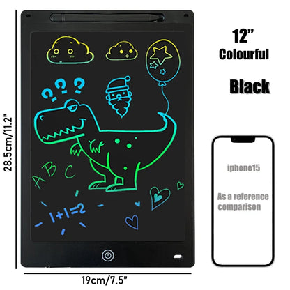 16/12 Inch LCD Drawing Tablet – Colorful Writing Pad for Kids – Doodle Board for 3-8 Year Old Boys & Girls – Creative Toddler Toys