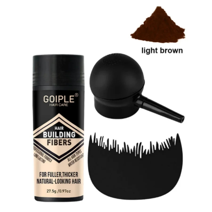 GOIPLE Fiber Hold Spray Instant Hair Volumizing Product Hair Building Fibers Powder Hairstyle Thickening Spray for Men and Women