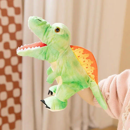 Stuffed Plush Dinosaur Hand Puppet – Kawaii Tyrannosaurus Rex Storytelling Toy for Kids, Educational Baby Gift