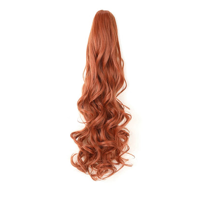 Claw Clip in Ponytail Extension Synthetic Hairpiece Curly Wavy Hair Extension 18&24 inch Long Ponytail Hairpieces for Women Girl